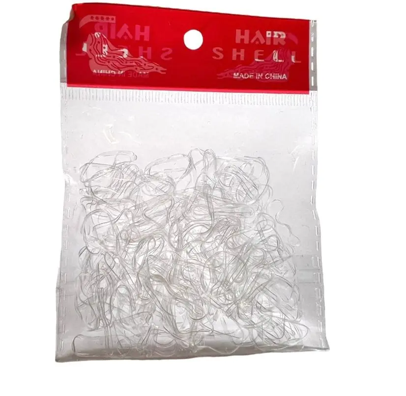 Pack de gomitas para peinados transparente
