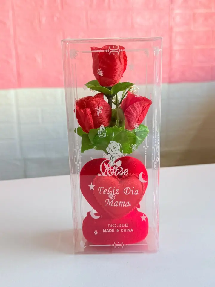 Caja mica rosas