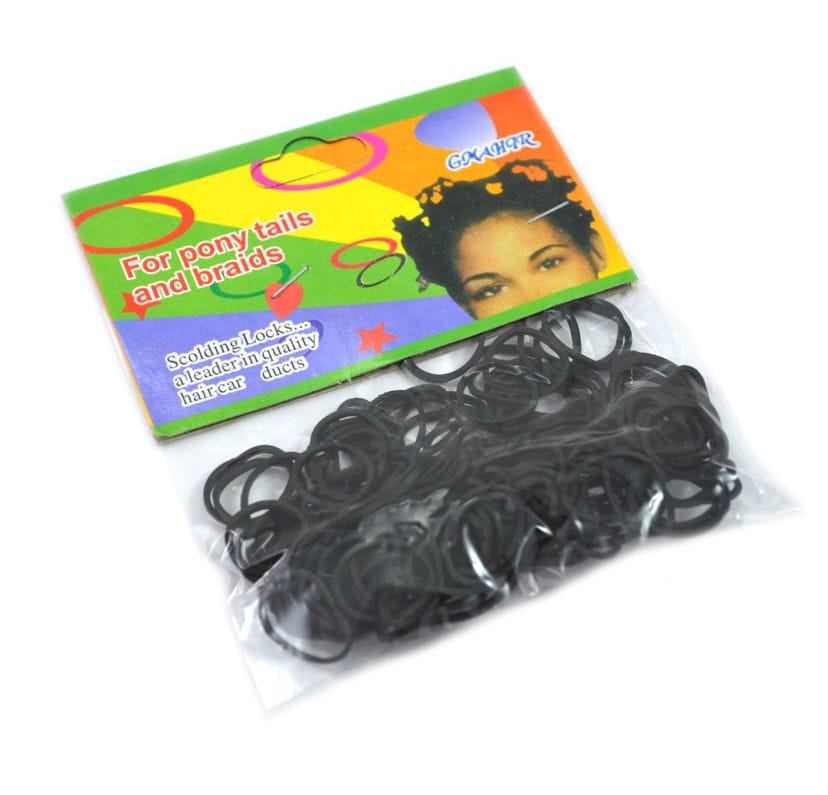 Pack de gomitas para peinados negro