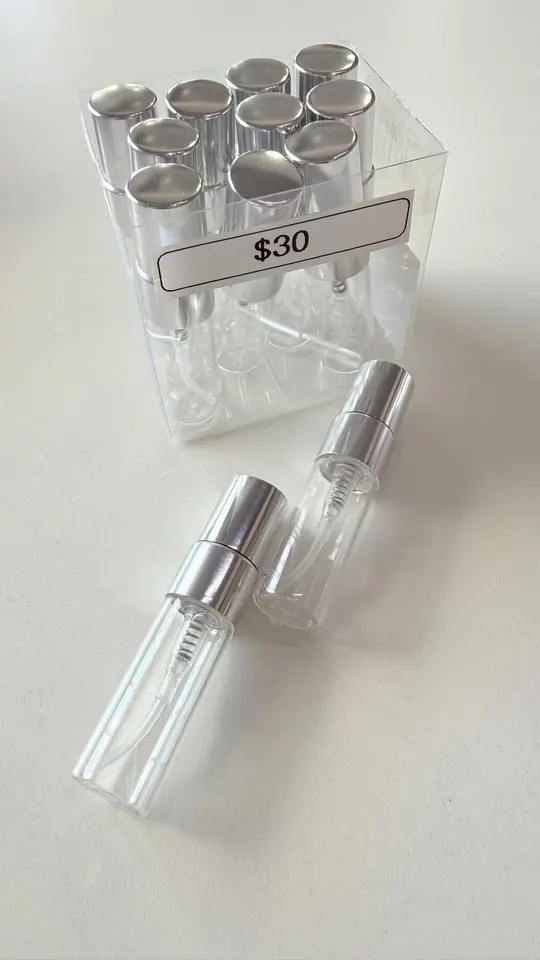 Perfumero transparente para body splash