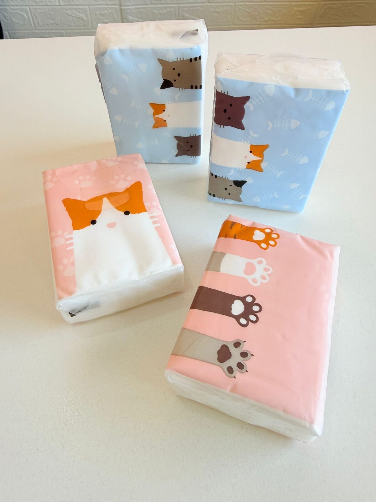 Pañuelos descartables gatitos