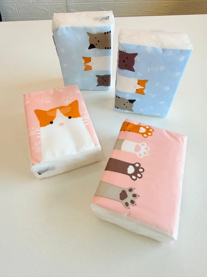 Pañuelos descartables gatitos