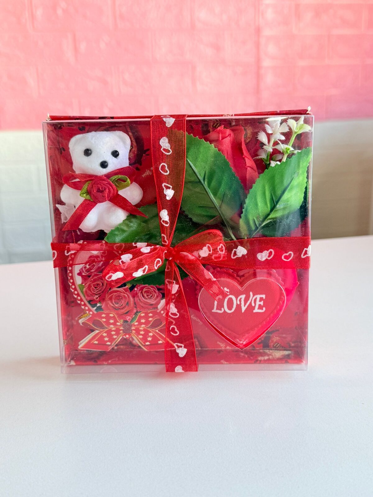 Caja mica corazón y oso