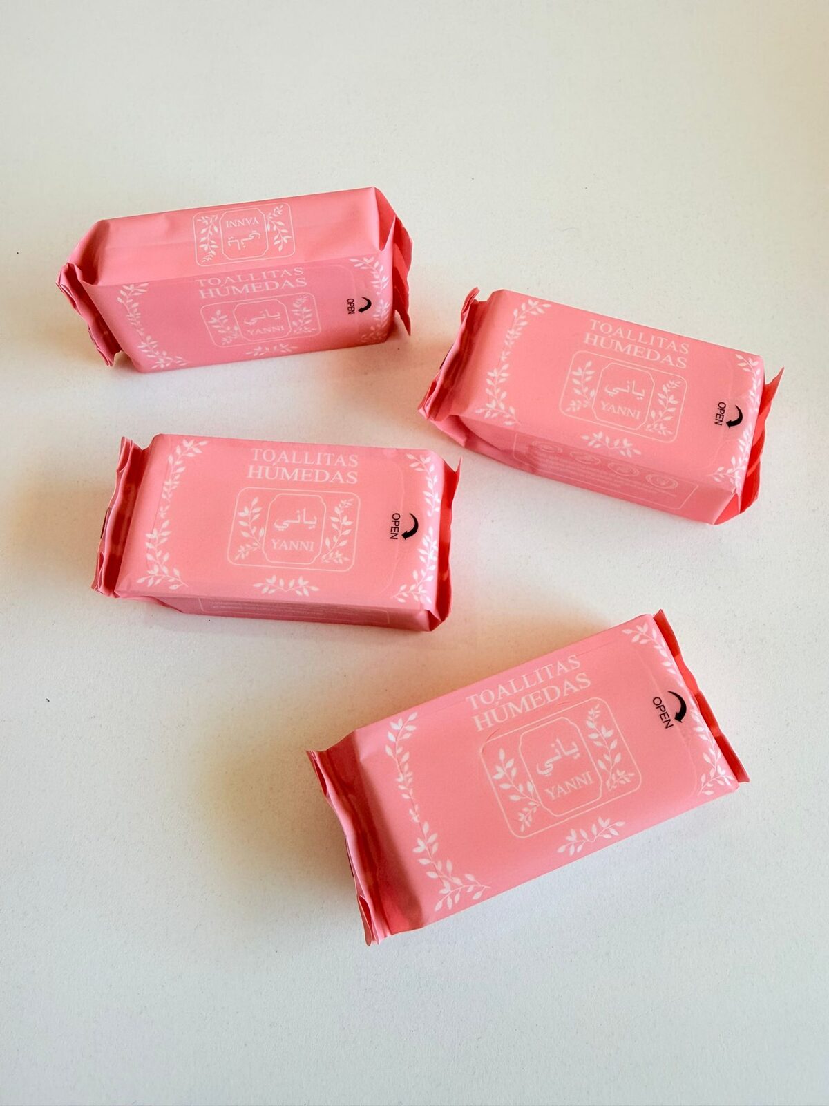 Toallitas húmedas mini rosa