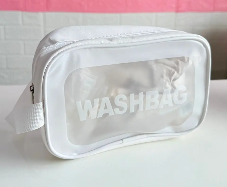 Neceser washbag en color blanco