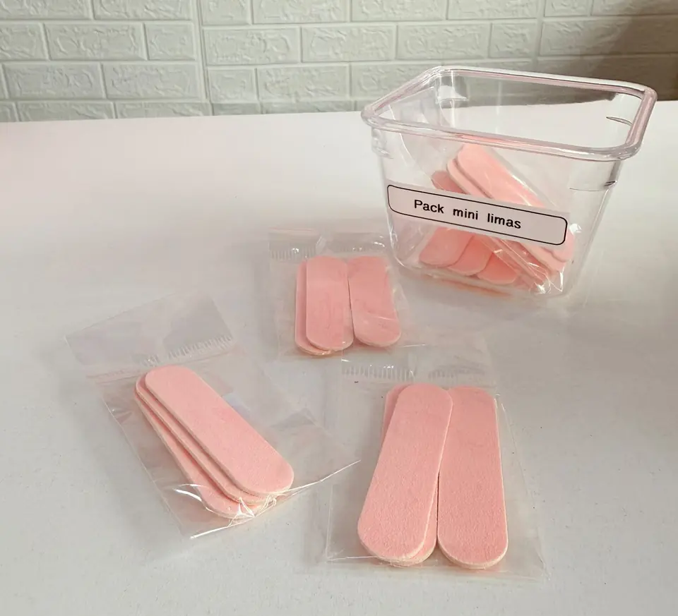 Pack x 3 mini limas rosa