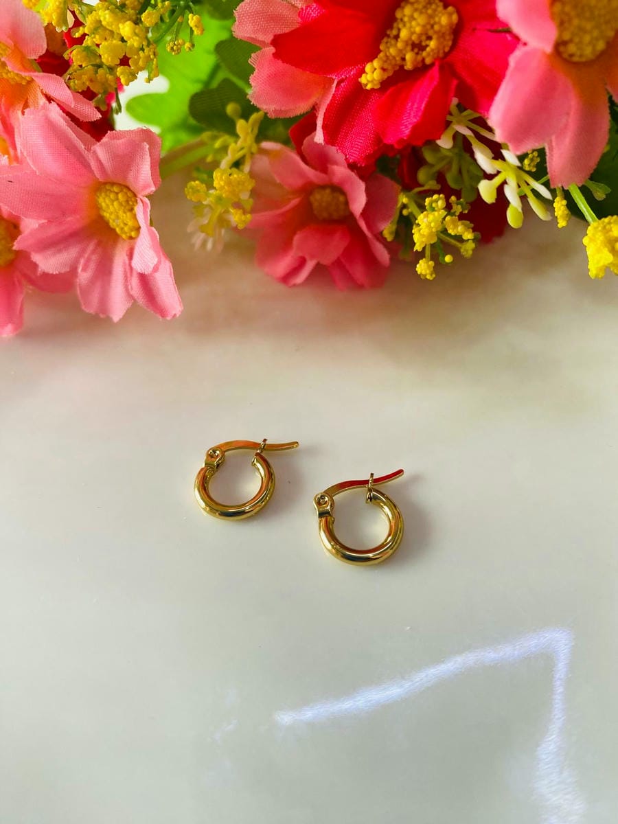 Aro mini dorado 1cm