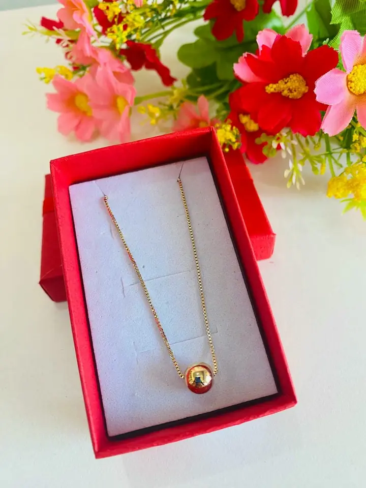 Conjunto dorado con perlita