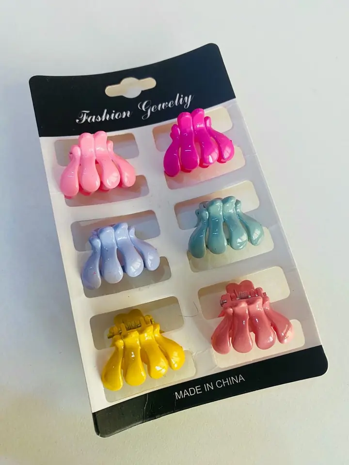 Pack de pinzas de colores x 6