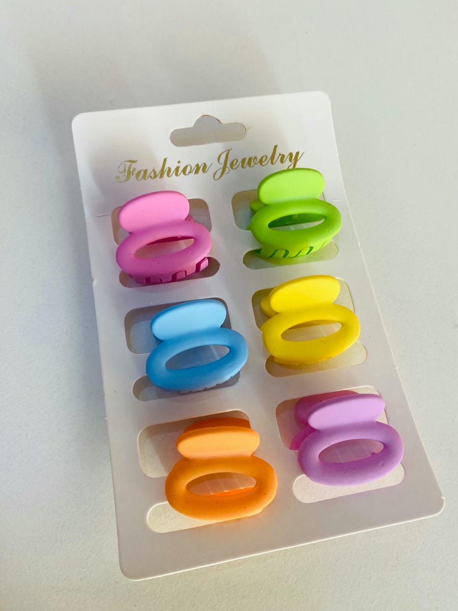 Pack de 6 pinzas de colores