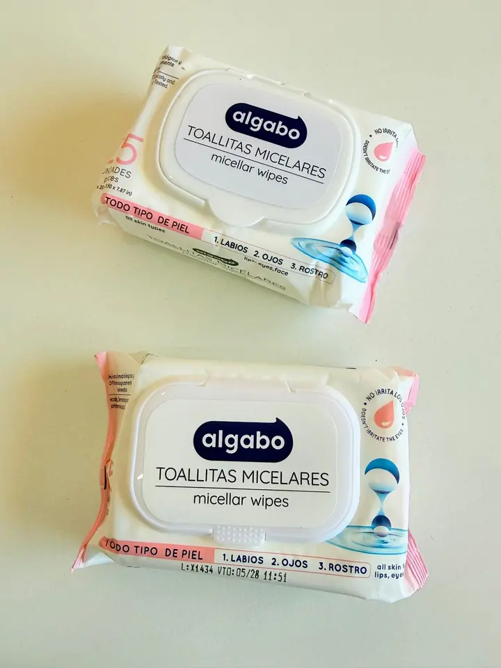 Toallitas micelares Algabo con dispensador
