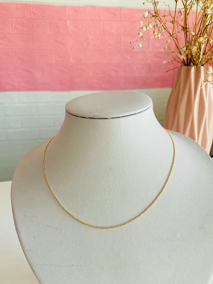 Chocker perlita mini dorada