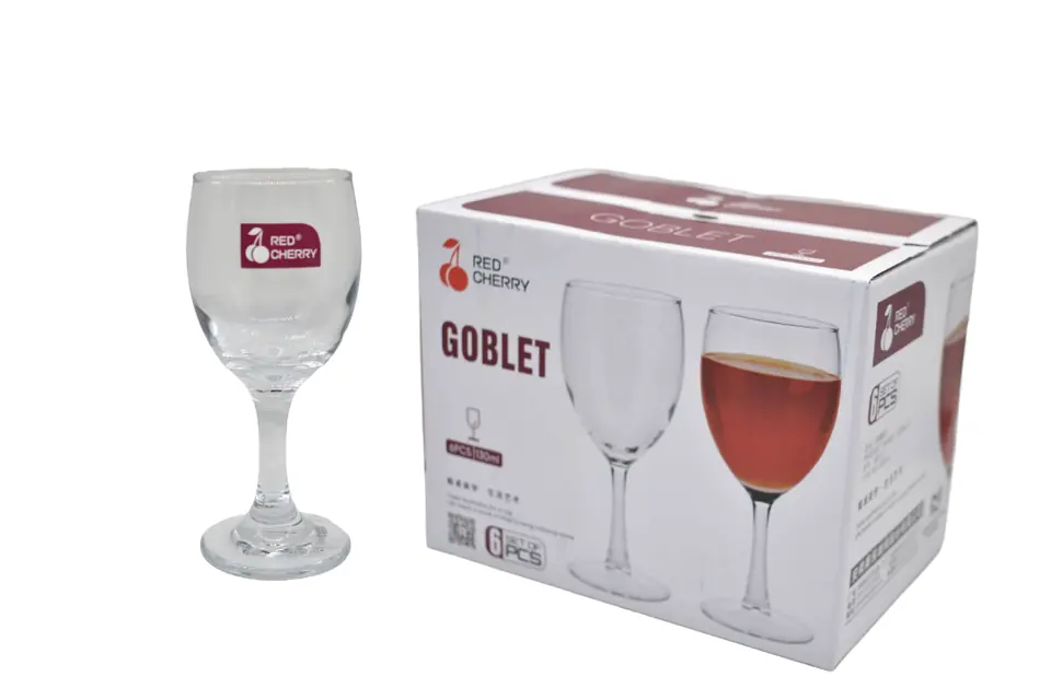 Copa de vidrio 130ml x6 unidades