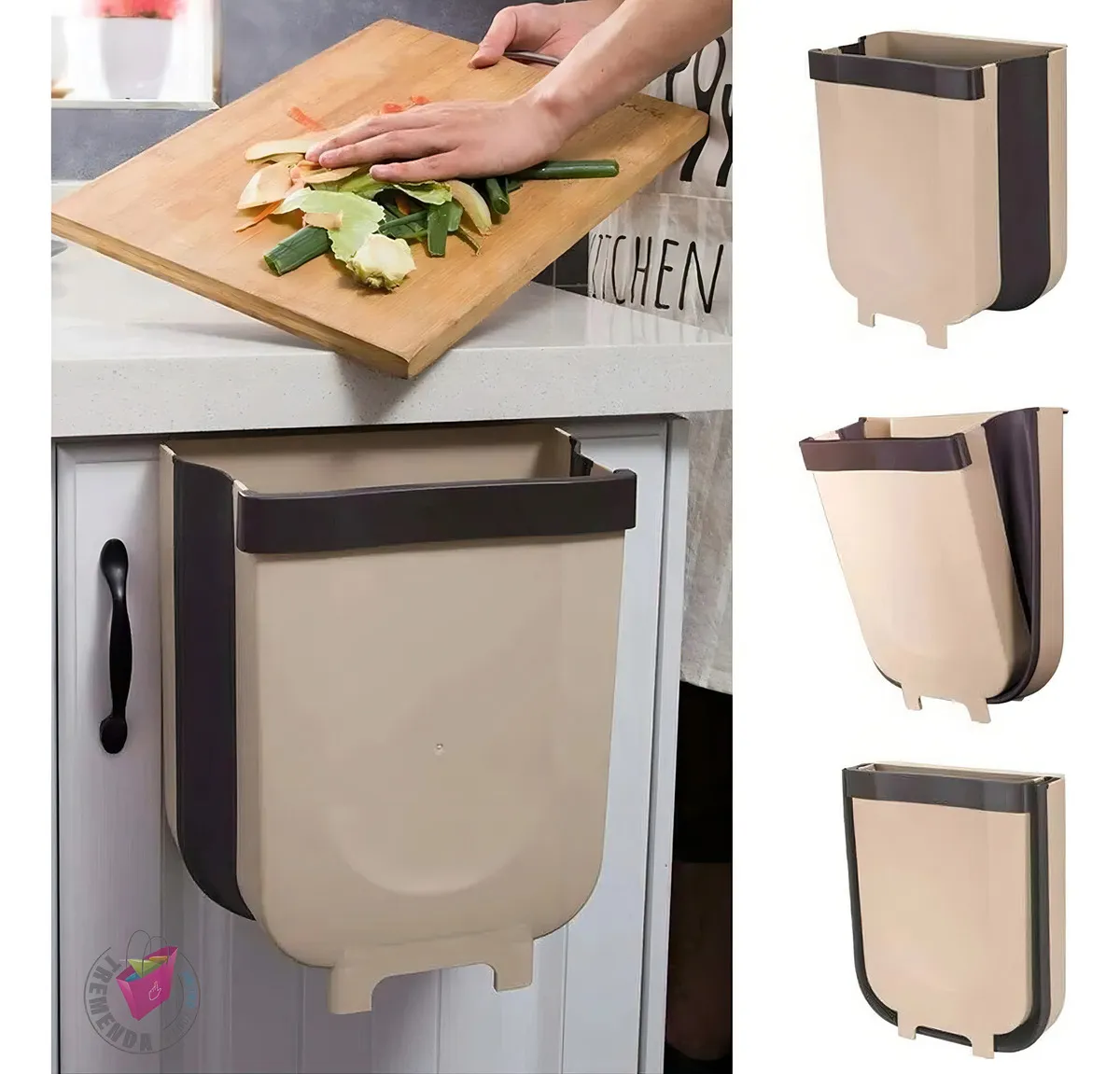 Papelera Plegable 9 Litros Multipropósito