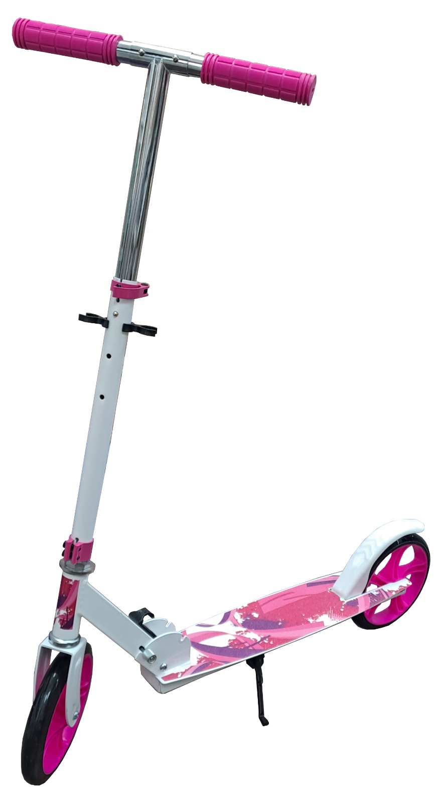 MONOPATIN SCOOTER PLEGABLE  GRANDE DE METAL -ROSADO