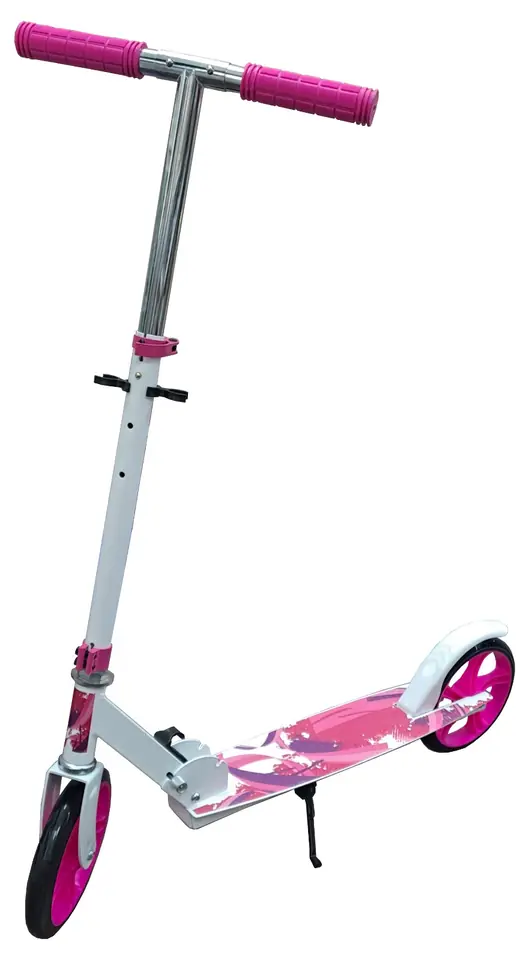 MONOPATIN SCOOTER PLEGABLE  GRANDE DE METAL -ROSADO