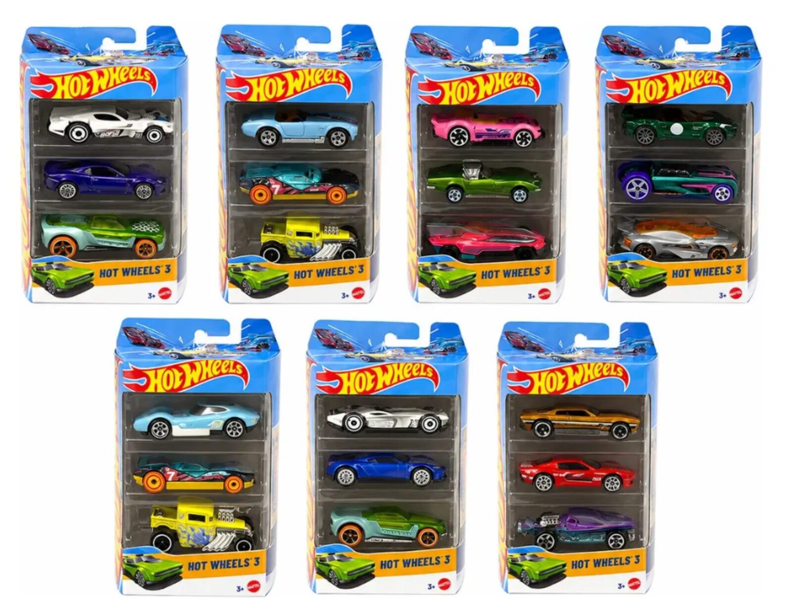 Auto Hot Wheels Pack X 3 Mattel