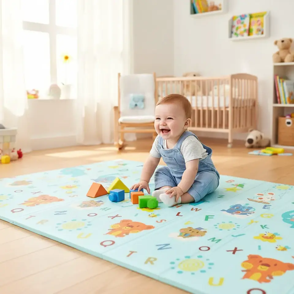 Alfombra De Goma Eva Gigante 2 X 1.8 Bebes Niños Acolchonada
