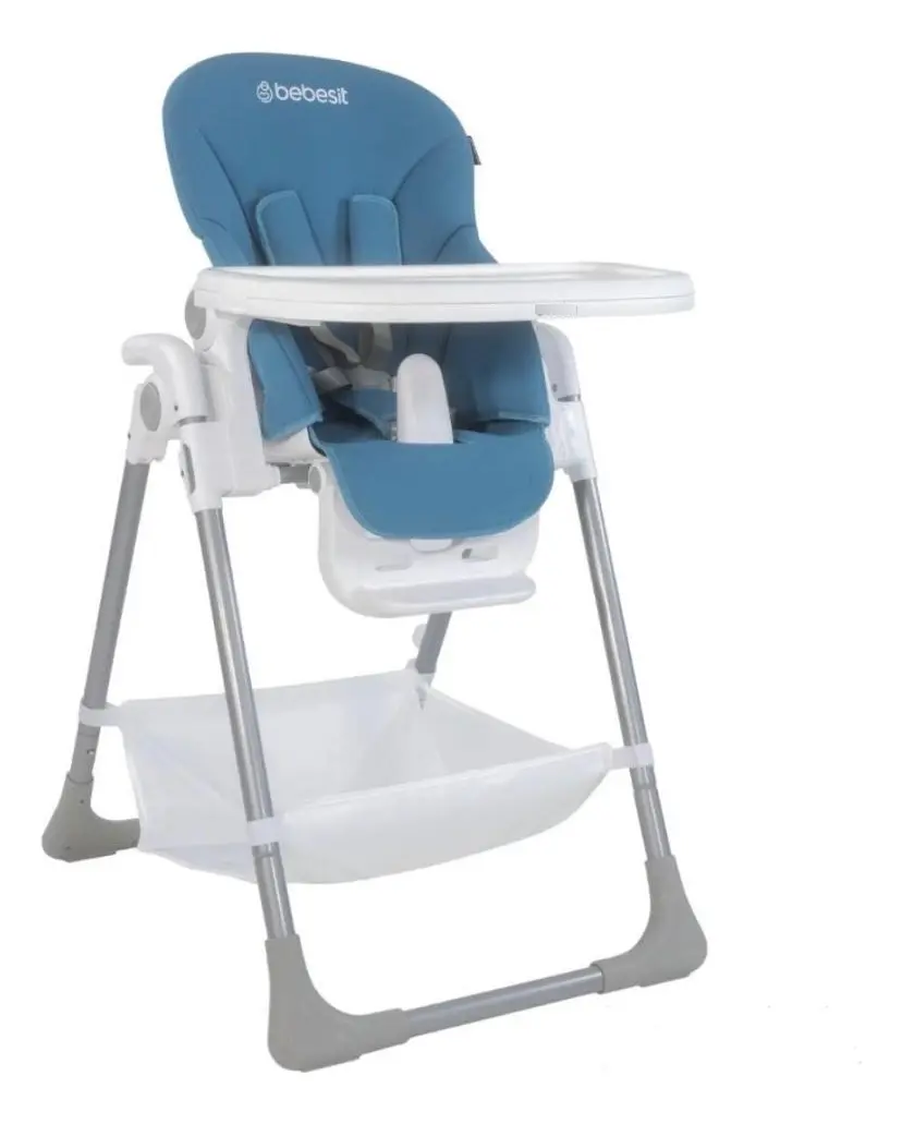 Silla De Comer Bebesit Plegable Snack Color Azul