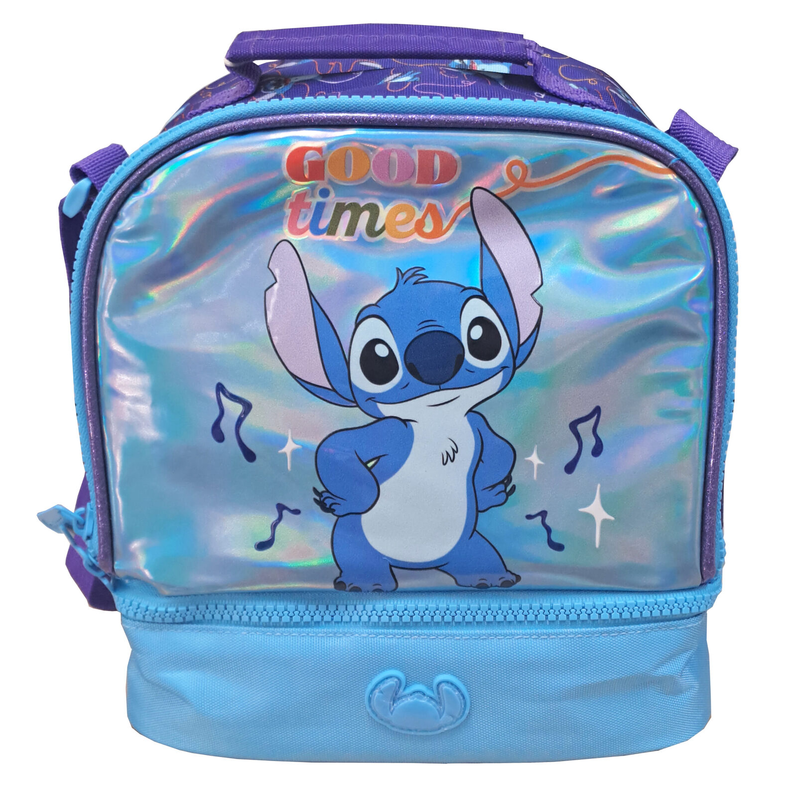 LUNCHERA PREMIUM STITCH 2 REPARTICIONES INCLUYE BOTELLA Y VIANDA