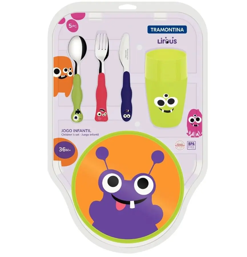 JUEGO 5 PZA TRAMONTINA INFANTIL