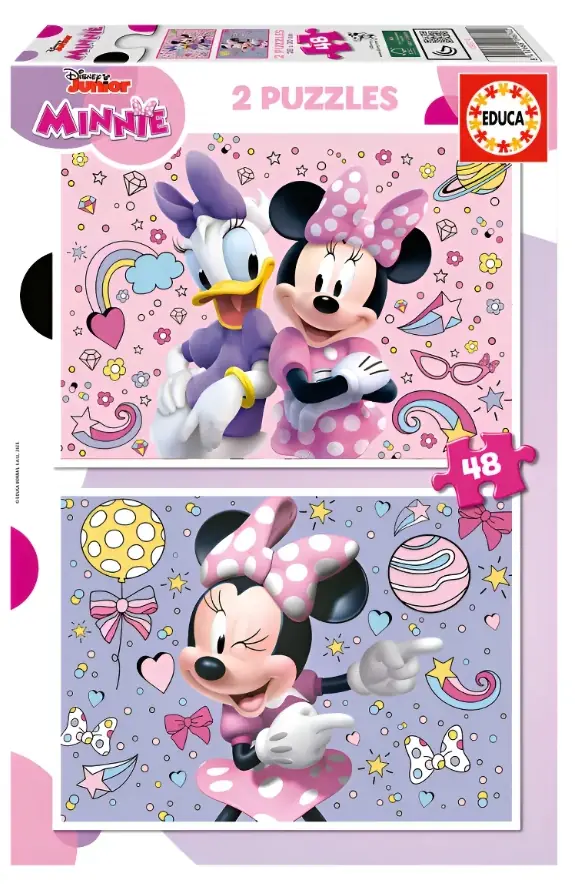 Set 2 Puzzles Minnie 48 Piezas Educa