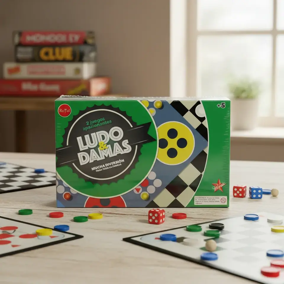 Juego De Mesa Ludo Y Dama, Royal