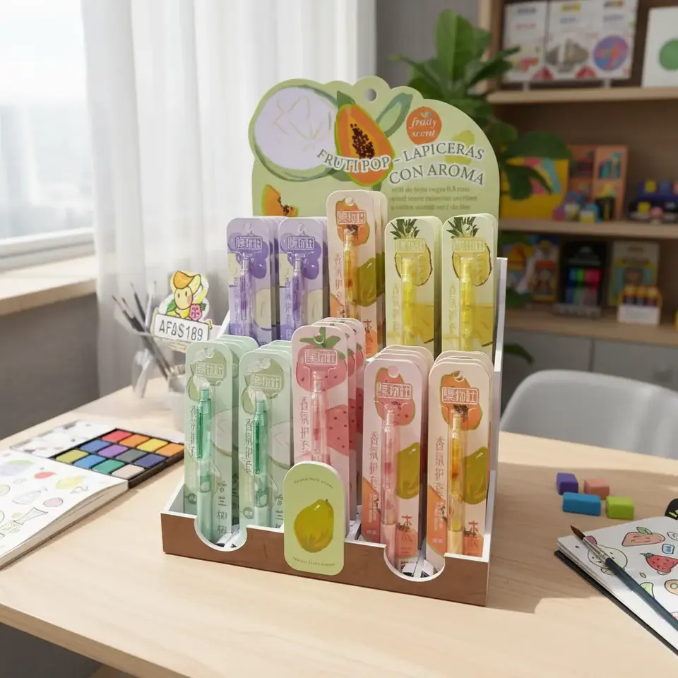 Lapiceras Gel Con Aroma Fruti Pop 0.5 X3 Unidades
