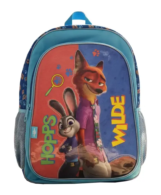 Mochila Escolar Zootopia 2 Disney Infantil Color Azul