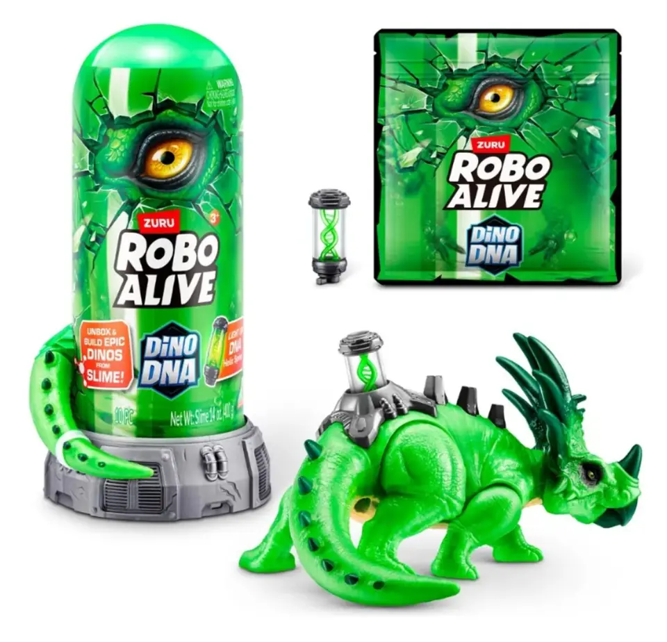 Slime Robo Alive Dino DNA, Color Verde