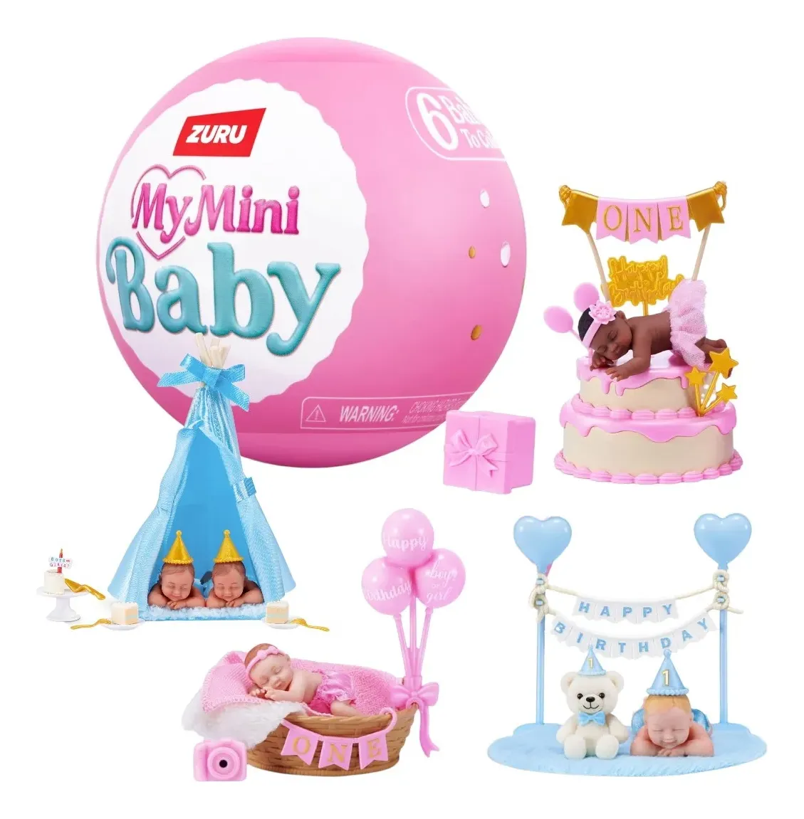 My Mini Baby Serie Cumpleaños Bebé Realista Miniatura Acces