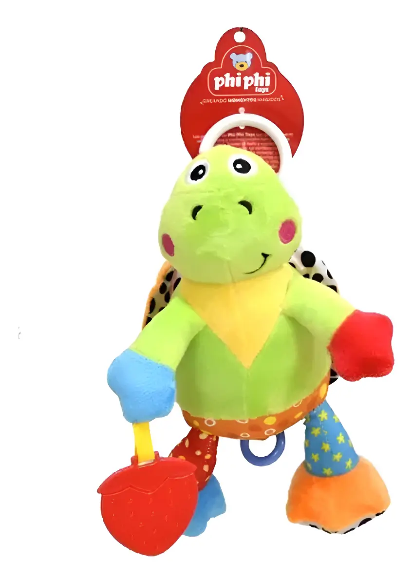 Sonajero Y Cunero Musical Tortuga 30cm Phi Phi Toys Verde