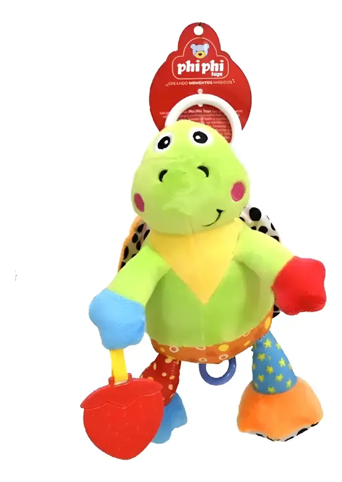 Sonajero Y Cunero Musical Tortuga 30cm Phi Phi Toys Verde