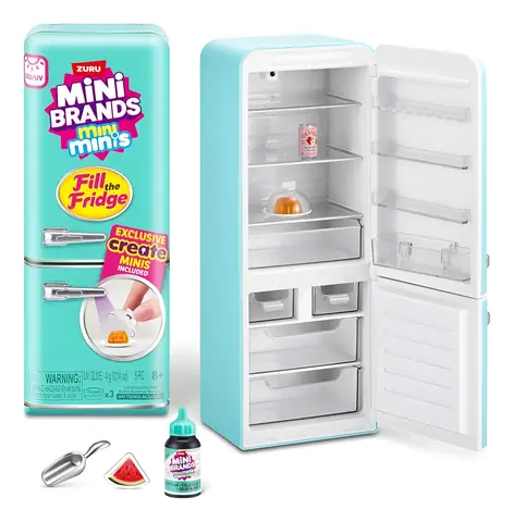 Mini Brands Mini Refrigerador Playset Refrigerador By Zuru Turquesa