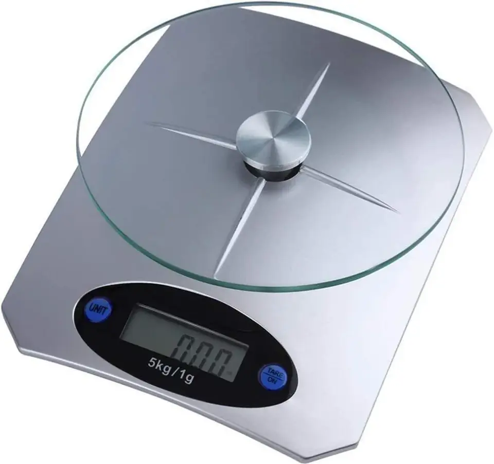 Balanza Digital cocina 5kg/1kg de vidrio