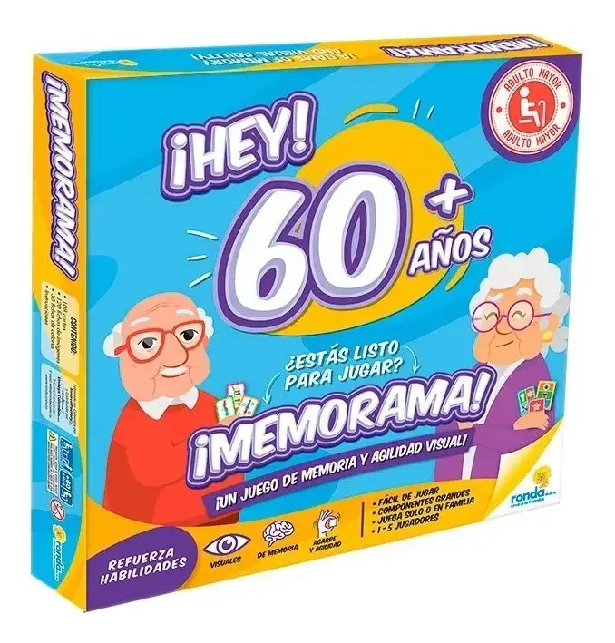 Juego De Mesa Memorama 60+ Para Adulto Mayor