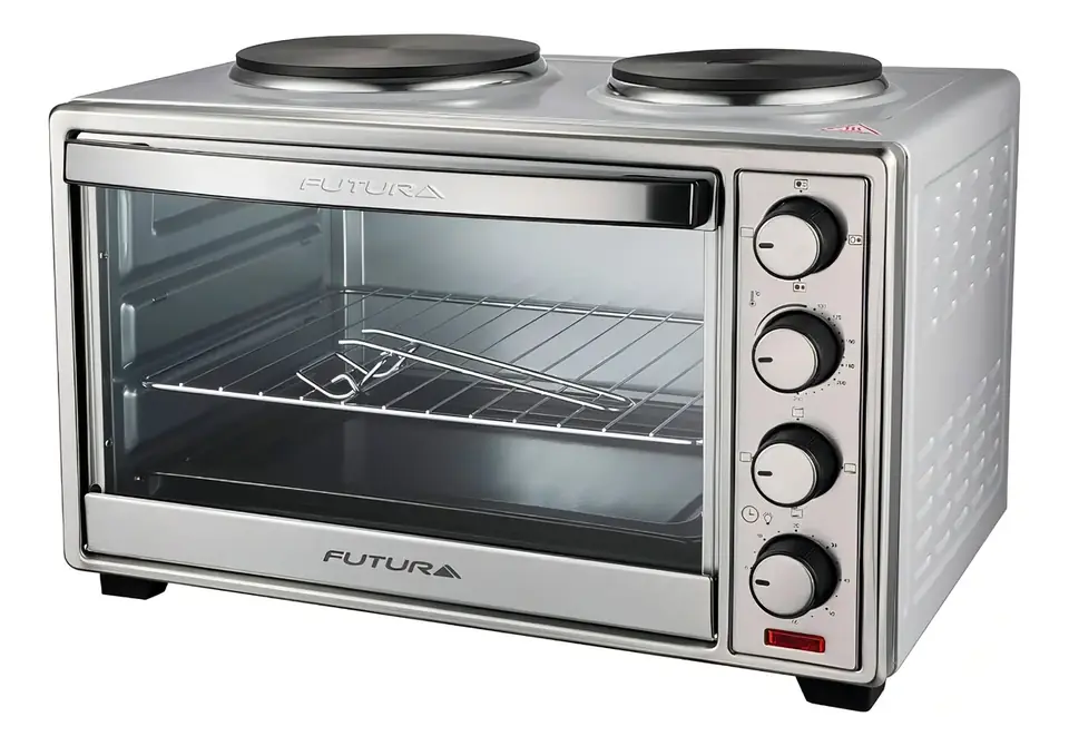 Horno Futura 38lts 2 Discos Inox Mh38b-2d Plateado