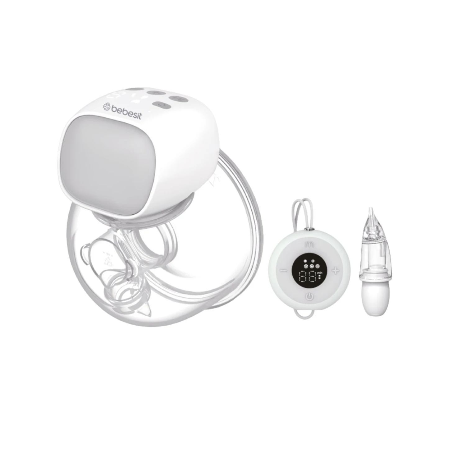 Extractor Inalambrico Con Control Y Aspirador Nasal Bebesit