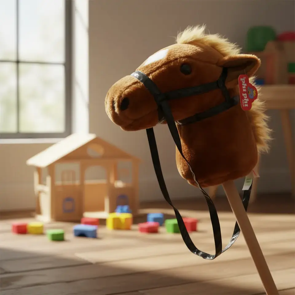 Peluche Cabeza De Caballo Con Palo Phi Phi