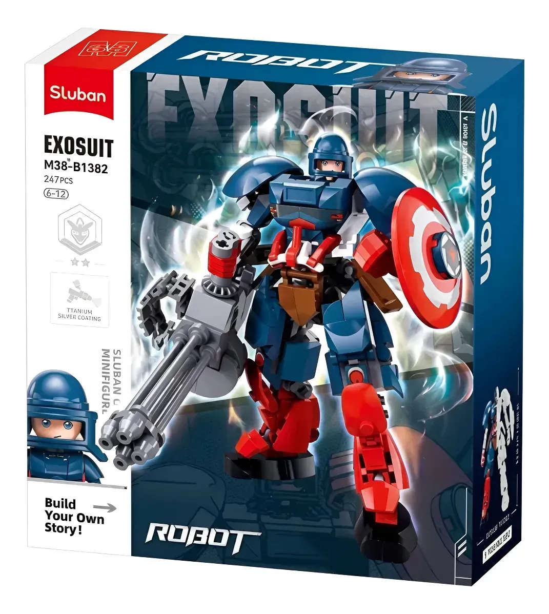 Sluban Bloques Exosuit Super Heroe Robot 247pcs 247 Robot
