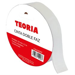 Cinta Doble Faz Foam Teoría+ 24mm x 2m