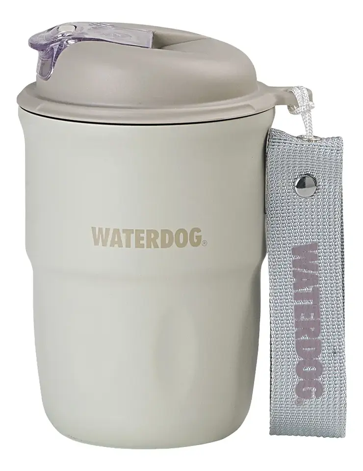 Vaso Térmico Waterdog Doble Pared Interior Cerámico Coffee Ceniza