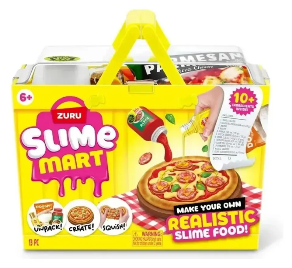 Juego De Masas Slime Mart Fast Food Pizza