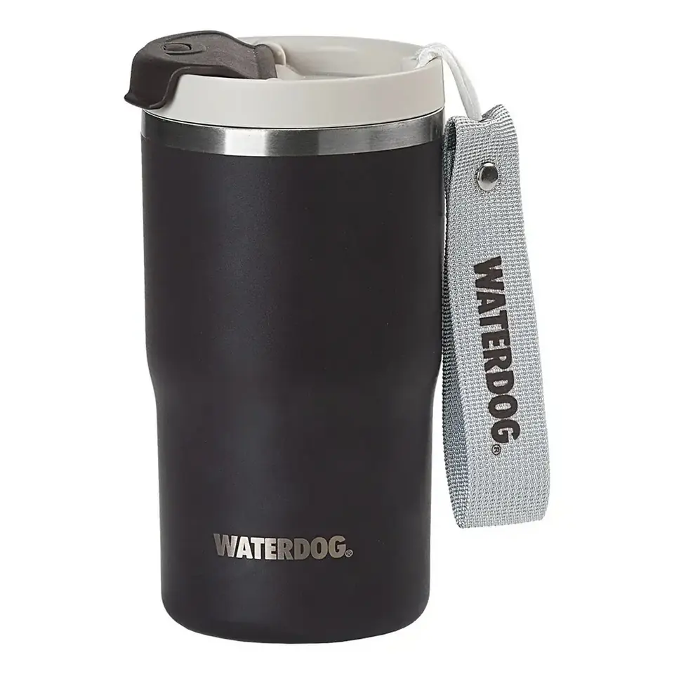 Vaso Térmico Waterdog Clyde 480ml Capa Cerámica Hermético Marrón Chocolate