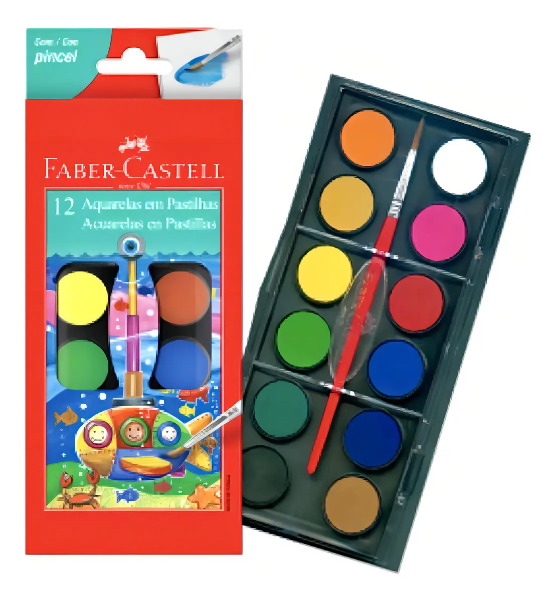 Acuarelas Faber Castell X12 - Papelería Bonita Color Varios