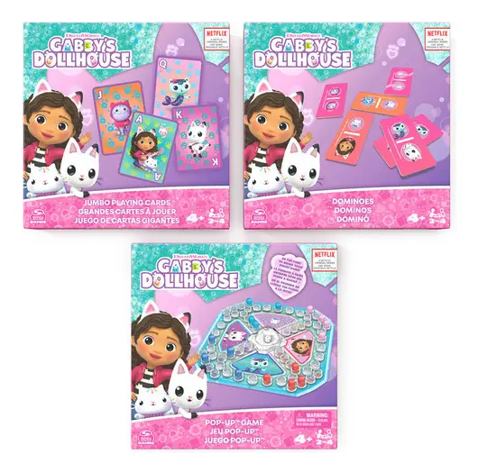 Cardinal Trio De Juegos De Gabby´s Dollhouse Para Niños