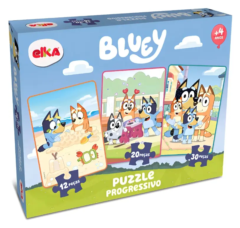 PUZZLE PROGRESSIVO BLUEY 60 PCS