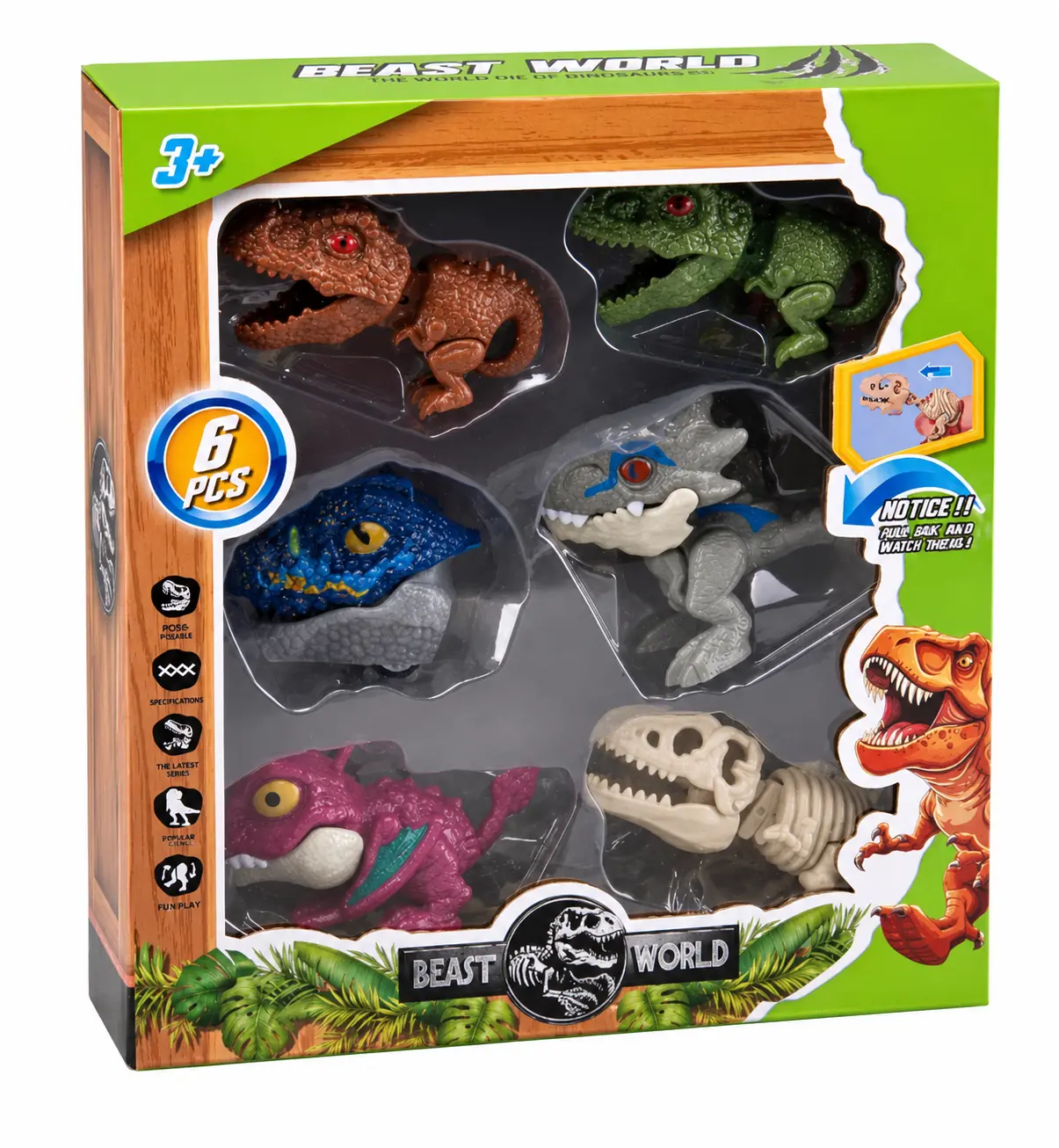 Dinosaurios X6 Muerden Coleccionables