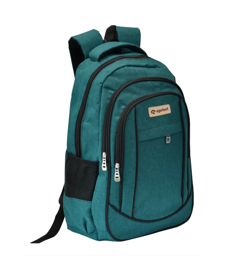 Mochila Apriori 4 Cierres Color Verde Petróleo