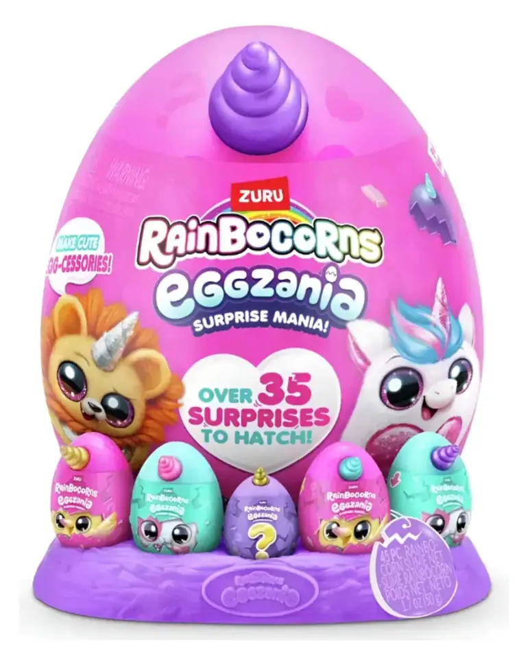 Huevo Rainbocorns Eggzania Surprise Mania Series 1 Zuru Rosa